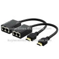 NEW 100FT 30m 1080p RJ45 Gato 5 / 6e HDMI RJ45 Extensão adaptador / Hdmi extensor 30m / Hdmi Repeater